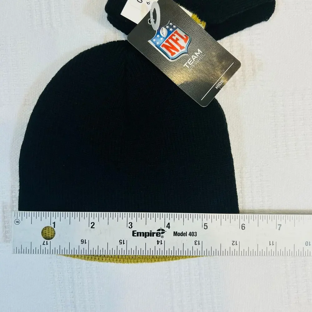 New Orleans Saints Beanie & Gloves Set Toddler 2-4T NFL Team Apparel